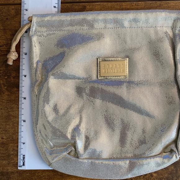 Stuart Weitzman Gold Drawstring Pouch (NWOT) - Picture 6 of 6